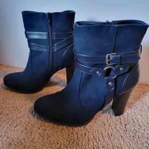 High Heel Suade Ankle Boot